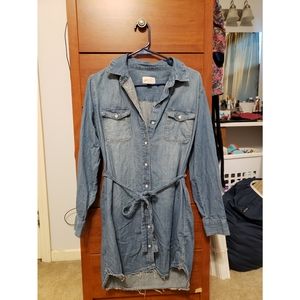 "Jean" button up Dress